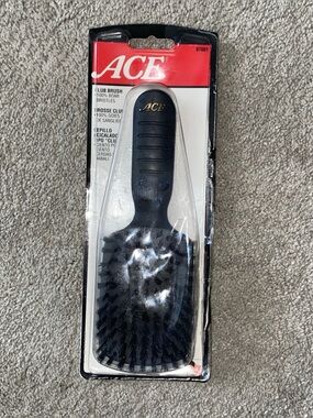 Vintage 2003 ACE  Club Goody  Brush Boar Bristles Black 67661 USA Made